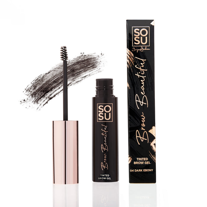 SOSU Beau Gel à sourcils teinté 04 - ébène foncé