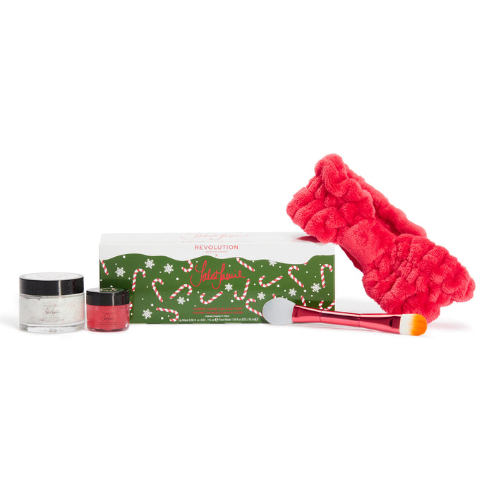 Set de regalo navideño Candy Cane de Revolution Skincare x Jake Jamie
