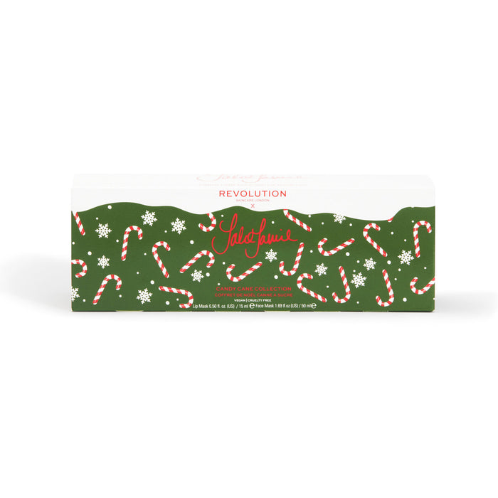Set de regalo navideño Candy Cane de Revolution Skincare x Jake Jamie
