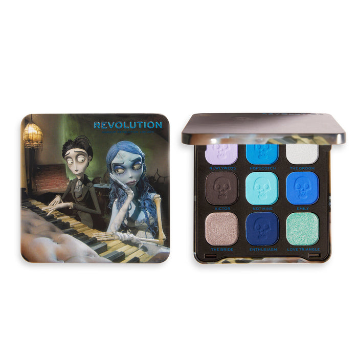 Paleta de sombras Corpse Bride X Revolution The Newly Weds