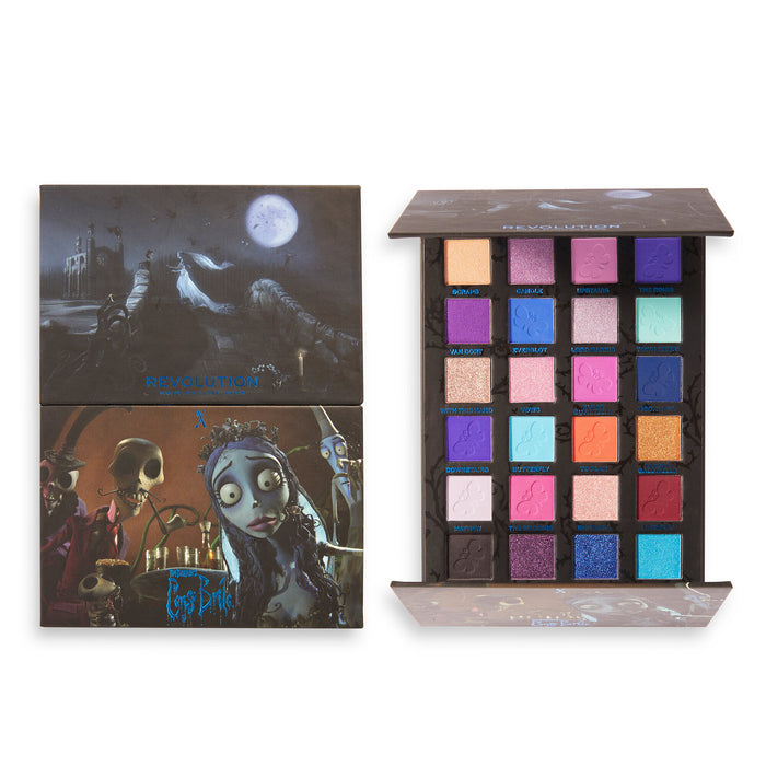 Paleta de sombras Corpse Bride X Revolution Upstairs Downstairs