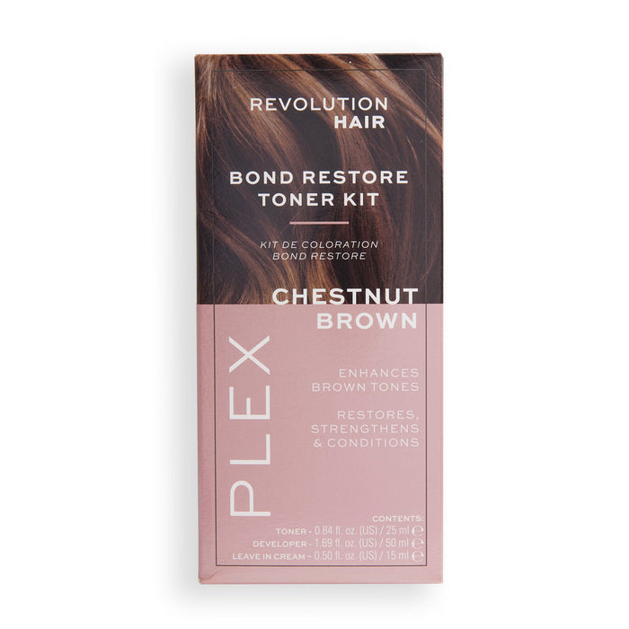 Kit de tóner restaurador Plex Bond Restore de Revolution Haircare - Castaño