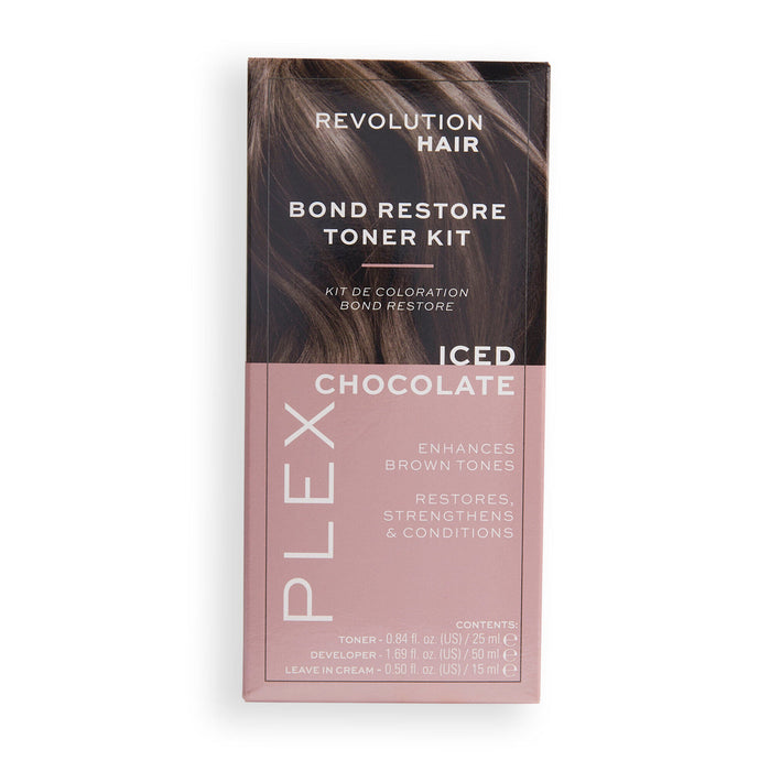 Kit de tóner restaurador Plex Bond Restore de Revolution Haircare - Chocolate helado
