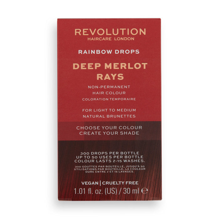 Rainbow Drops for Brunettes Deep Merlot Rays