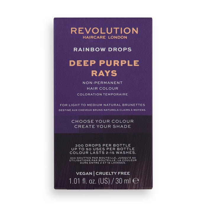 Revolution Haircare Rainbow Drops para morenas Deep Purple Rays