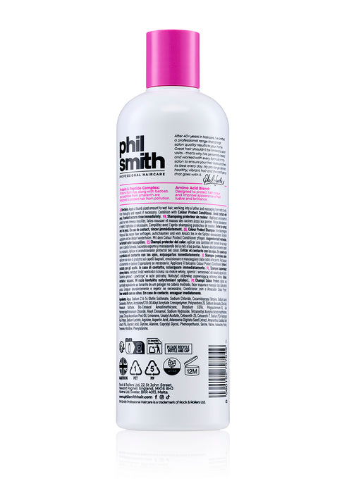 Phil Smith Professional Colour Protect Shampoo - Colour Safe Shampoo for Colour Treated Hair, Protects Vibrancy, Enhances Shine & Softness - 400ml
