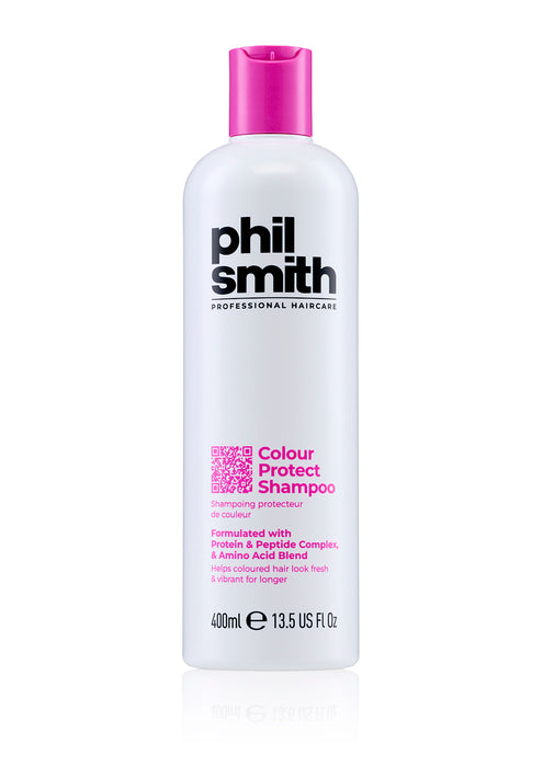 Phil Smith Professional Colour Protect Shampoo - Colour Safe Shampoo for Colour Treated Hair, Protects Vibrancy, Enhances Shine & Softness - 400ml