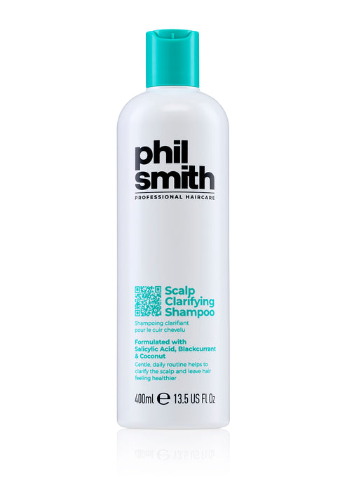 Phil Smith Professional Scalp Clarifying Shampoo - Deep Cleansing Shampoo with Salicylic Acid for Oily & Greasy Hair, Build-Up & Detox Care - 400ml