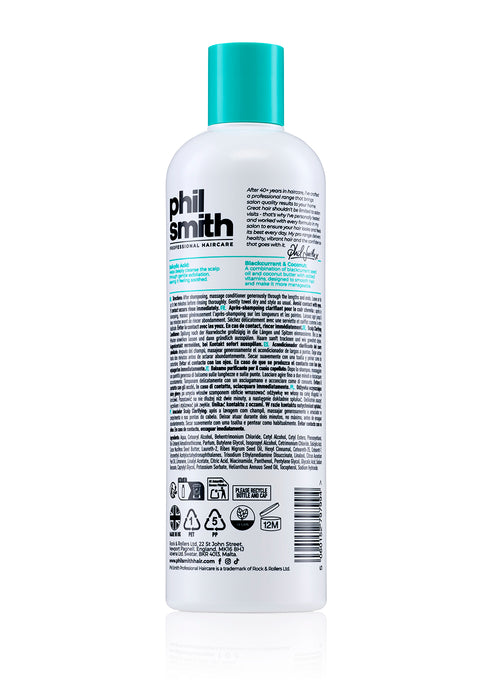 Phil Smith Professional Scalp Clarifying Conditioner - Lightweight Clarifying Conditioner that Removes Build-Up, Balances the Scalp & Hydrates Hair - 400ml