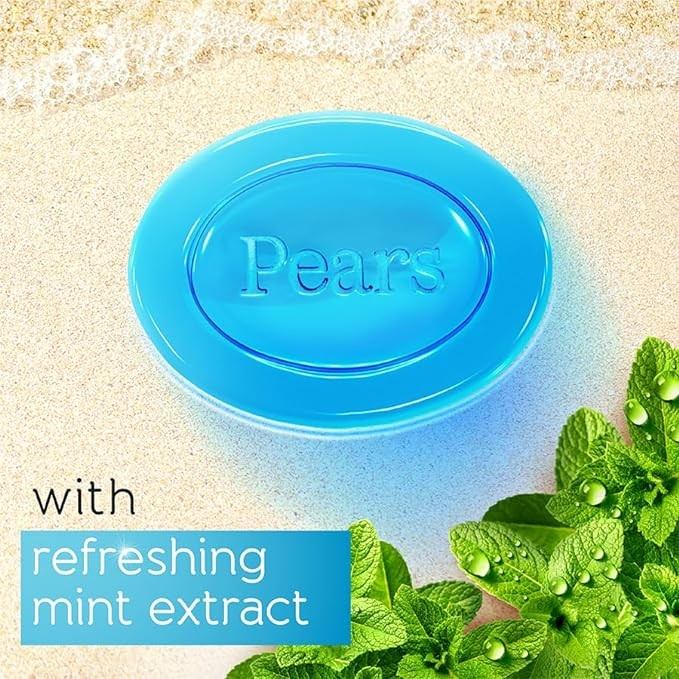 Pure & Gentle Transparent Soap Bar with Mint Extracts 125g