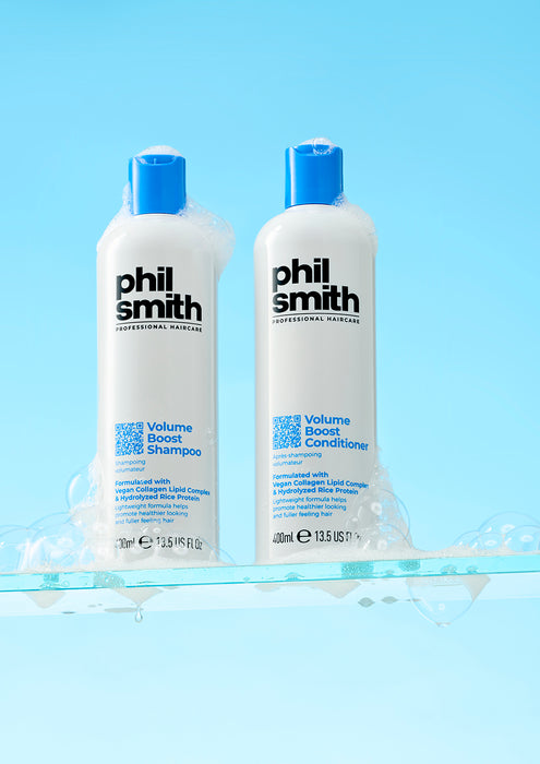 Phil Smith Professional Volume Boost Conditioner - Lightweight Volume Conditioner for Fine Hair, Hair Thickening Conditioner for Women, Boosts Hair Volume Without Weight - 400ml