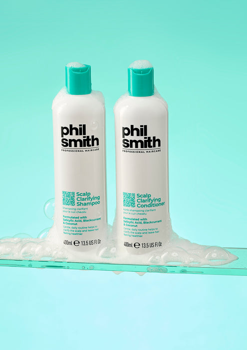 Phil Smith Professional Scalp Clarifying Conditioner - Lightweight Clarifying Conditioner that Removes Build-Up, Balances the Scalp & Hydrates Hair - 400ml