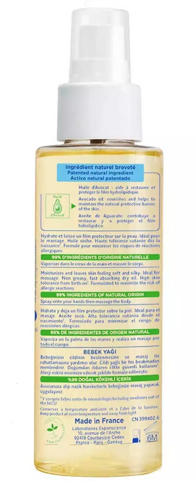 Aceite para bebé Mustela, 100 ml