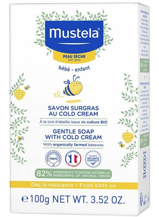 Savon doux Mustela au Cold Cream Nutri-Protecteur, 100g