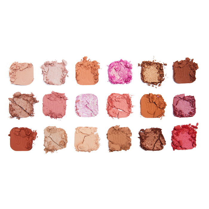 Makeup Revolution Crystal Aura Forever Flawless Paleta de sombras de ojos Cuarzo rosa