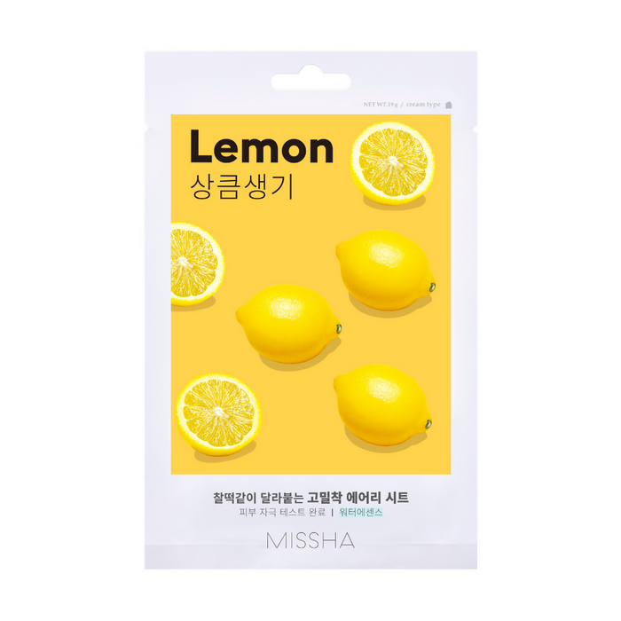 Missha Airy Fit Sheet Mask Lemon (Limón)
