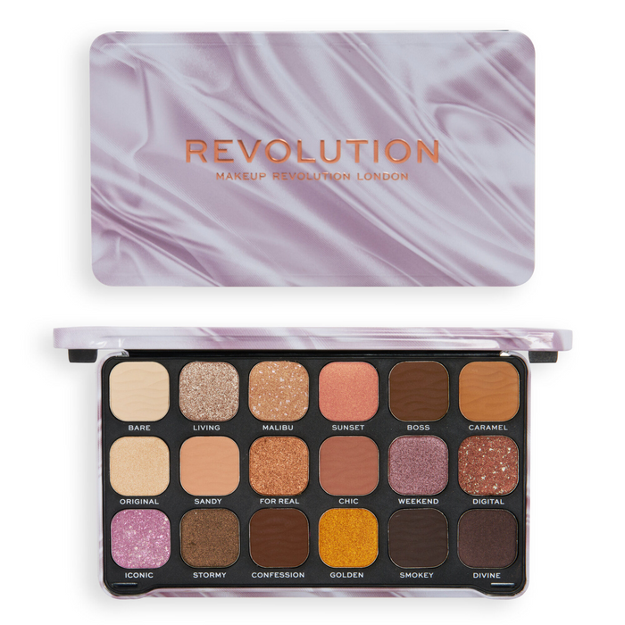 Makeup Revolution Forever Flawless Paleta de sombras de ojos Nude Silk