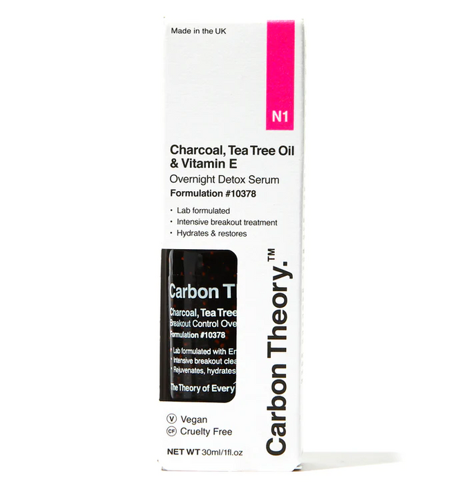 CT Charcoal, Tea Tree Oil & Vitamin E - Sérum détoxifiant de nuit