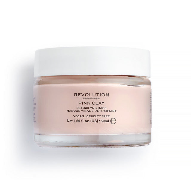 Mascarilla facial desintoxicante de arcilla rosa REVSKN Skin